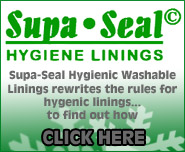 Supa-Seal Hygienic Washable Linings Rewrites the rules for Hazardous waste Sanitary hygiene  Pest control